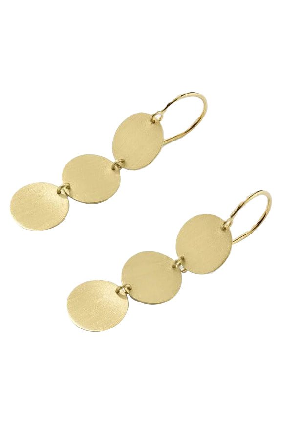 IRENE NEUWIRTH JEWELRY-Triple Circle Earrings-YELLOW GOLD