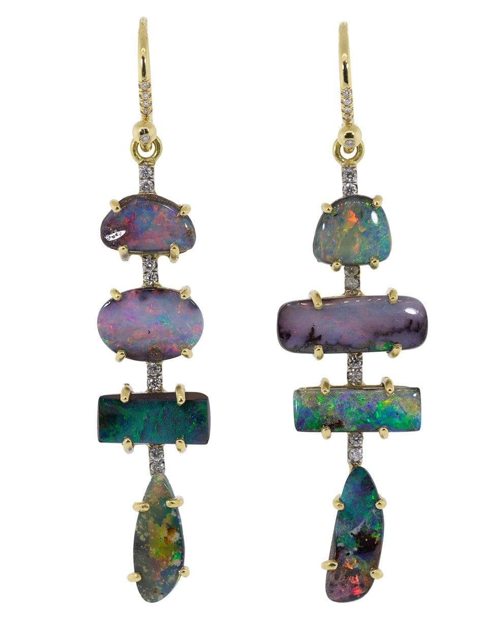 Boulder Opal and Diamond Drop Earrings JEWELRYFINE JEWELEARRING IRENE NEUWIRTH JEWELRY   
