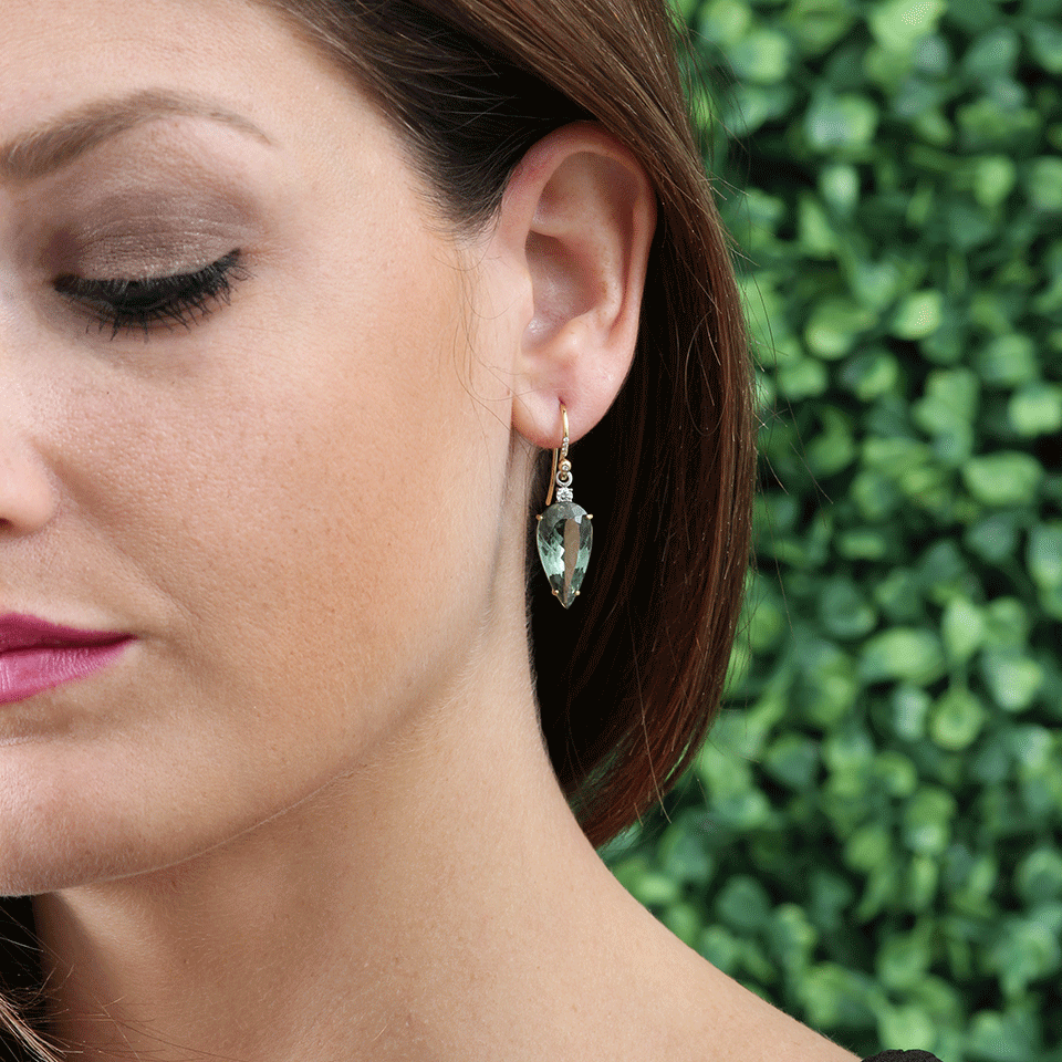 IRENE NEUWIRTH JEWELRY-Limited Edition Green Tourmaline Earrings-YELLOW GOLD