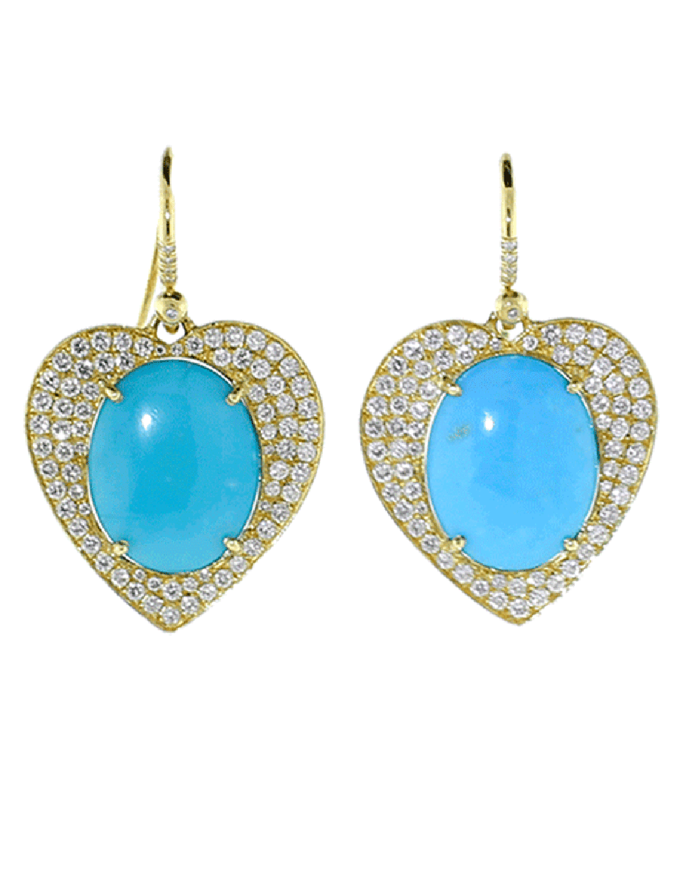IRENE NEUWIRTH JEWELRY-Limited Edition Heart Earrings-YELLOW GOLD