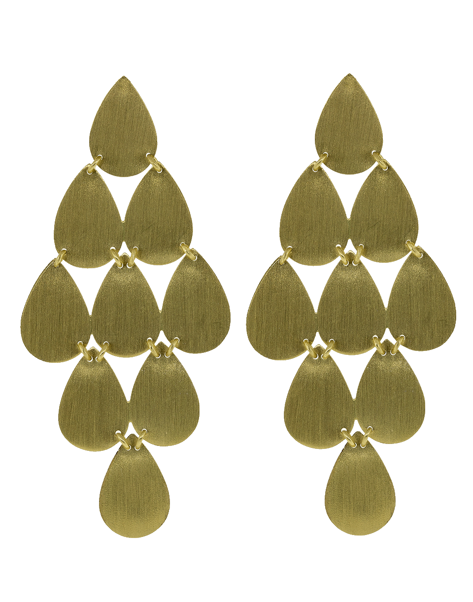 IRENE NEUWIRTH JEWELRY-Nine-Drop Chandelier Earrings-YELLOW GOLD