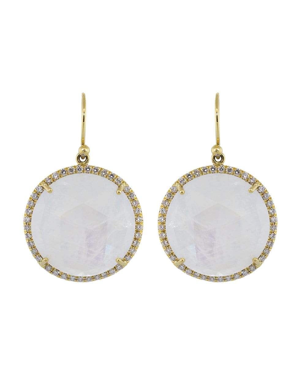 IRENE NEUWIRTH JEWELRY-Rainbow Moonstone and Diamond Drop Earrings-YELLOW GOLD