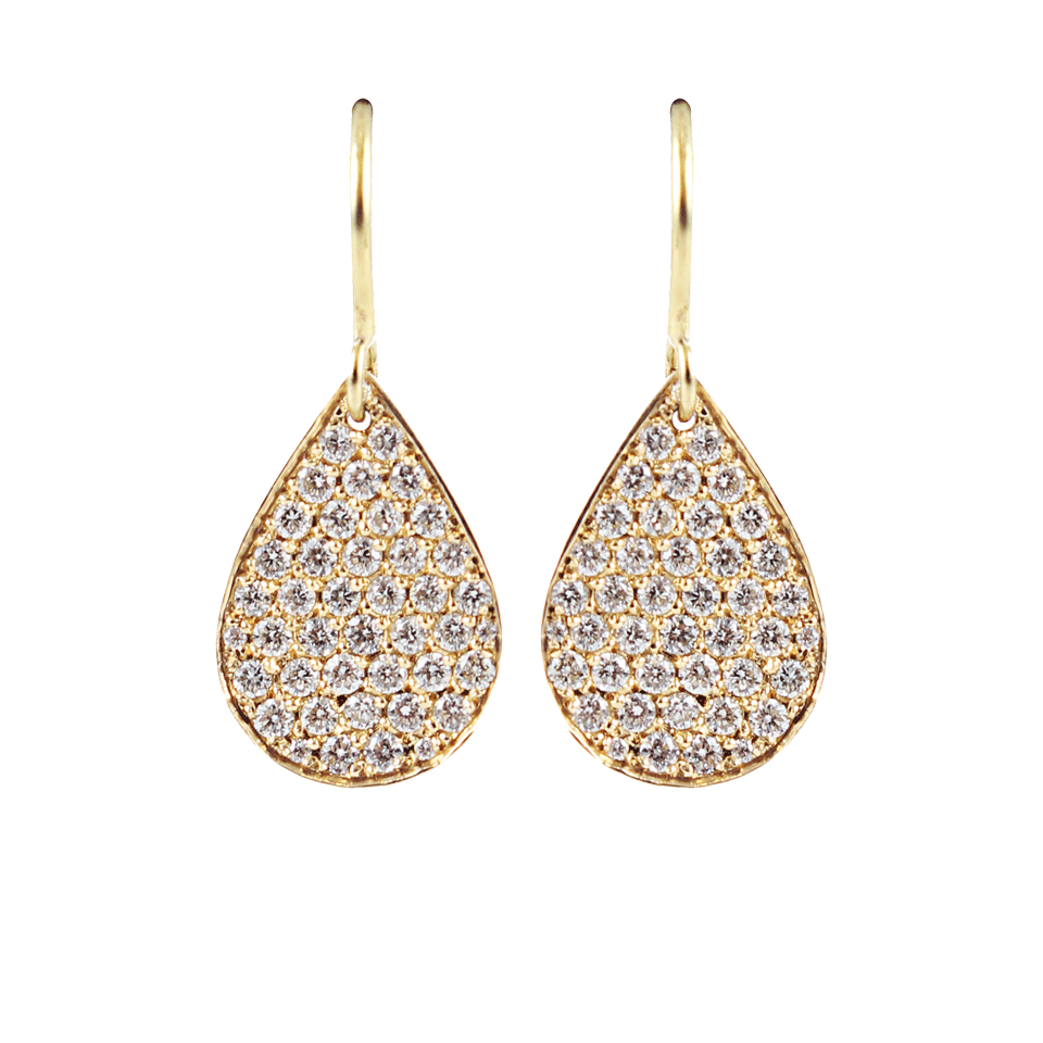 IRENE NEUWIRTH JEWELRY-Small Pave Drop Earrings-YELLOW GOLD