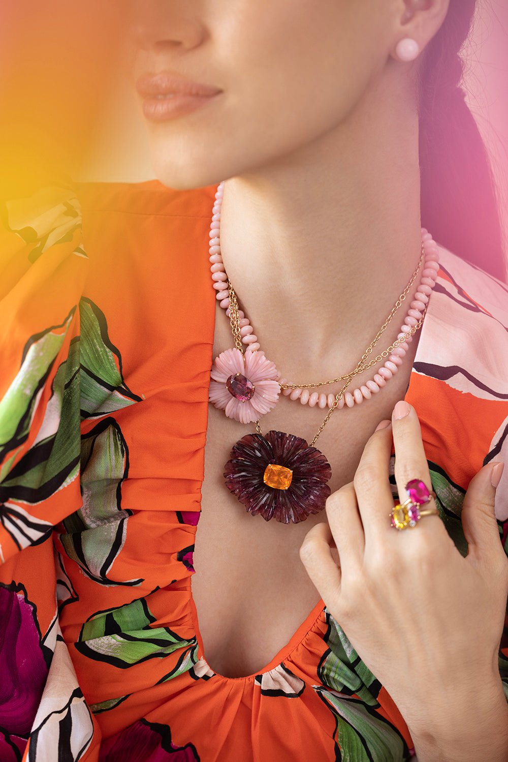 Irene neuwirth outlet flower necklace