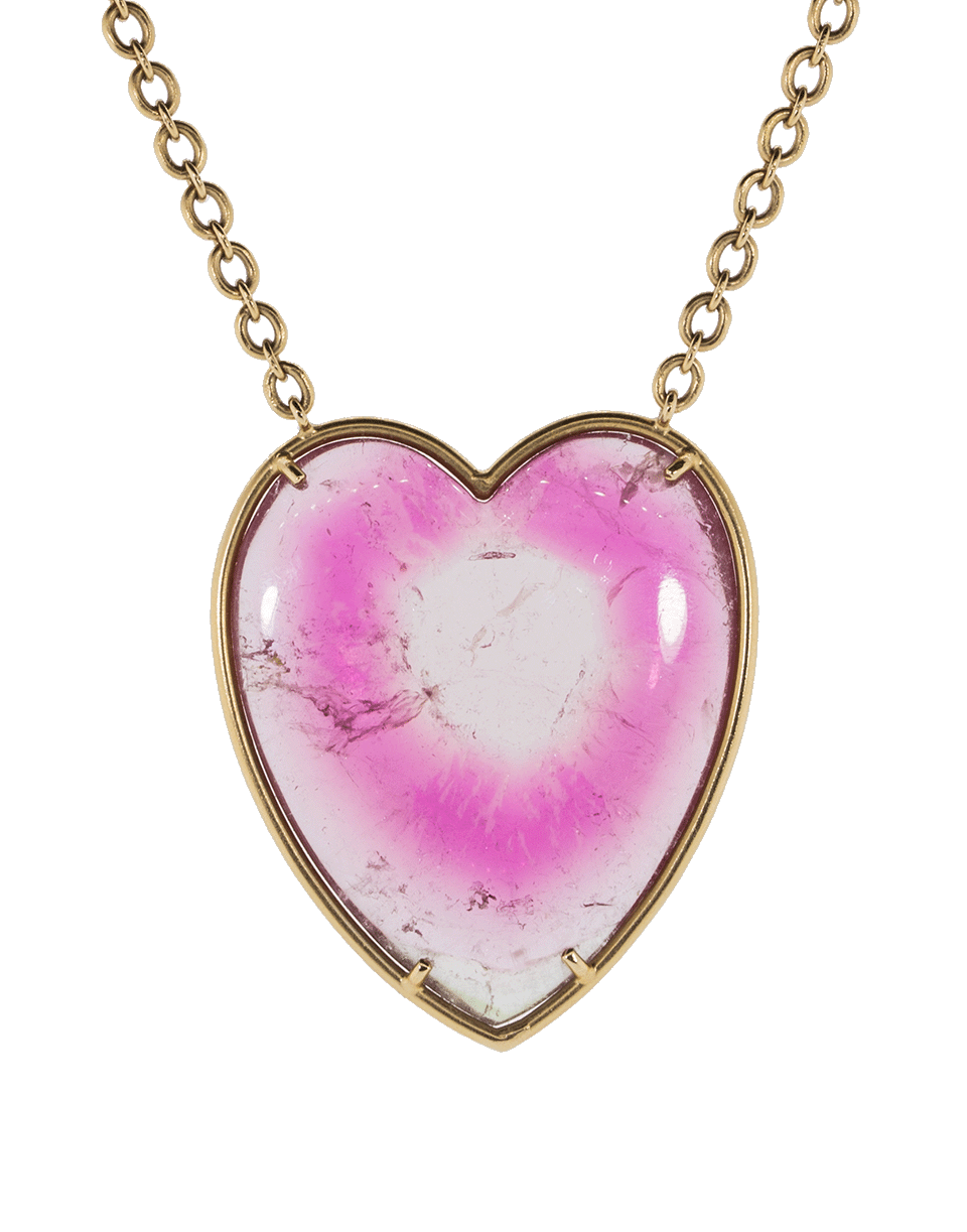 IRENE NEUWIRTH JEWELRY-Bi-Color Tourmaline Heart Necklace-ROSE GOLD