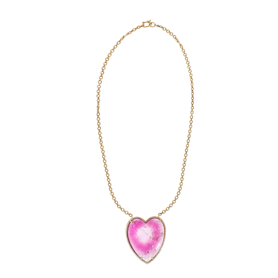 IRENE NEUWIRTH JEWELRY-Bi-Color Tourmaline Heart Necklace-ROSE GOLD