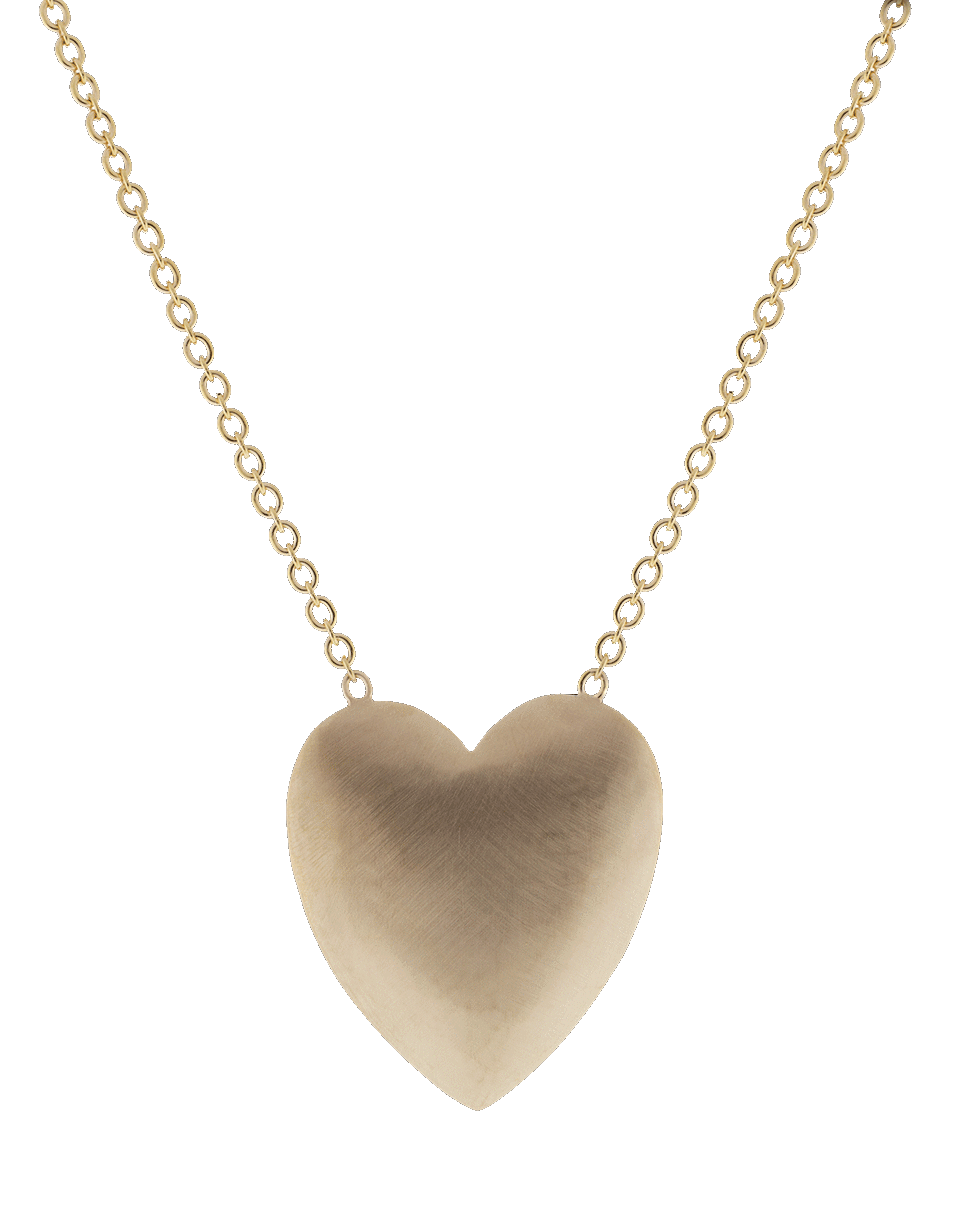 IRENE NEUWIRTH JEWELRY-Extra Large Heart Flat Gold Necklace-ROSE GOLD