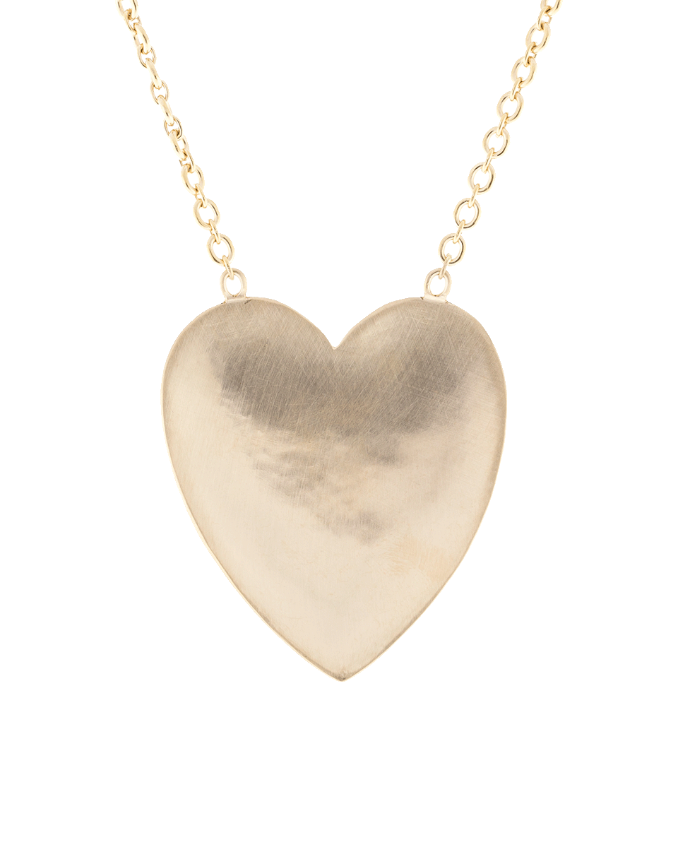 IRENE NEUWIRTH JEWELRY-Extra Large Heart Flat Gold Necklace-ROSE GOLD