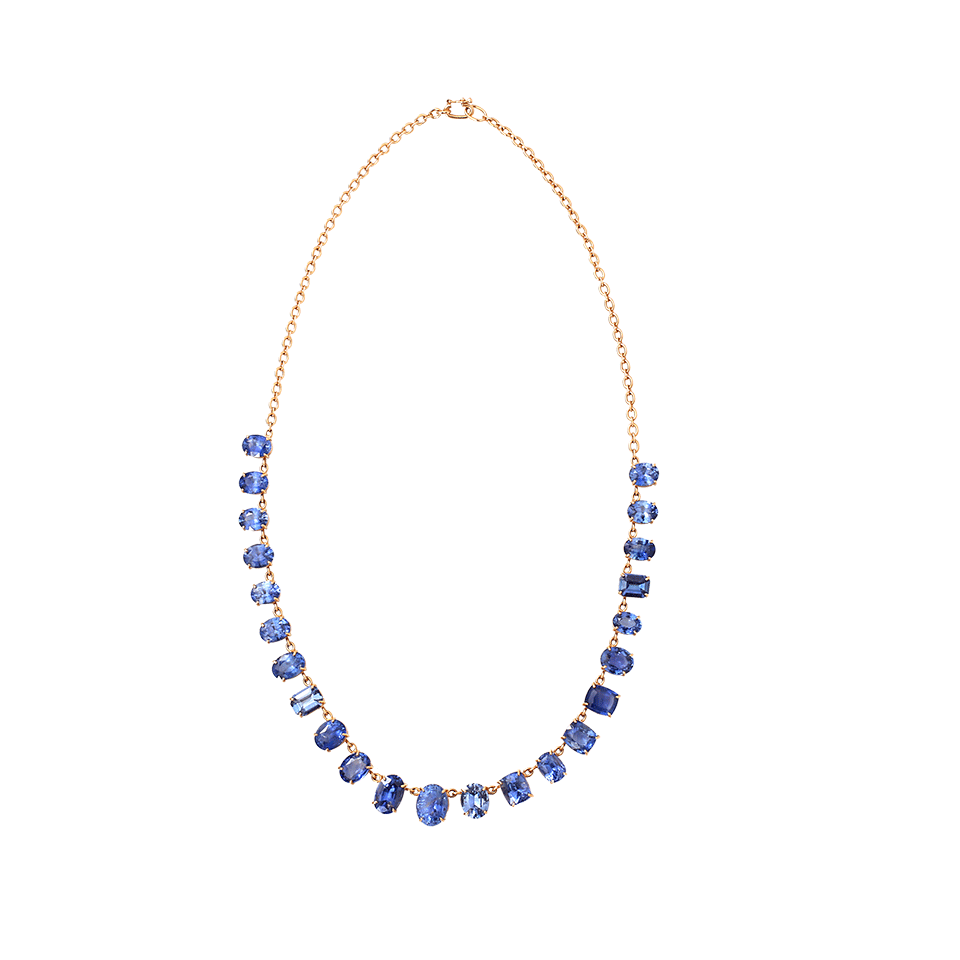 IRENE NEUWIRTH JEWELRY-Limited Edition Ceylon Sapphire Necklace-ROSE GOLD