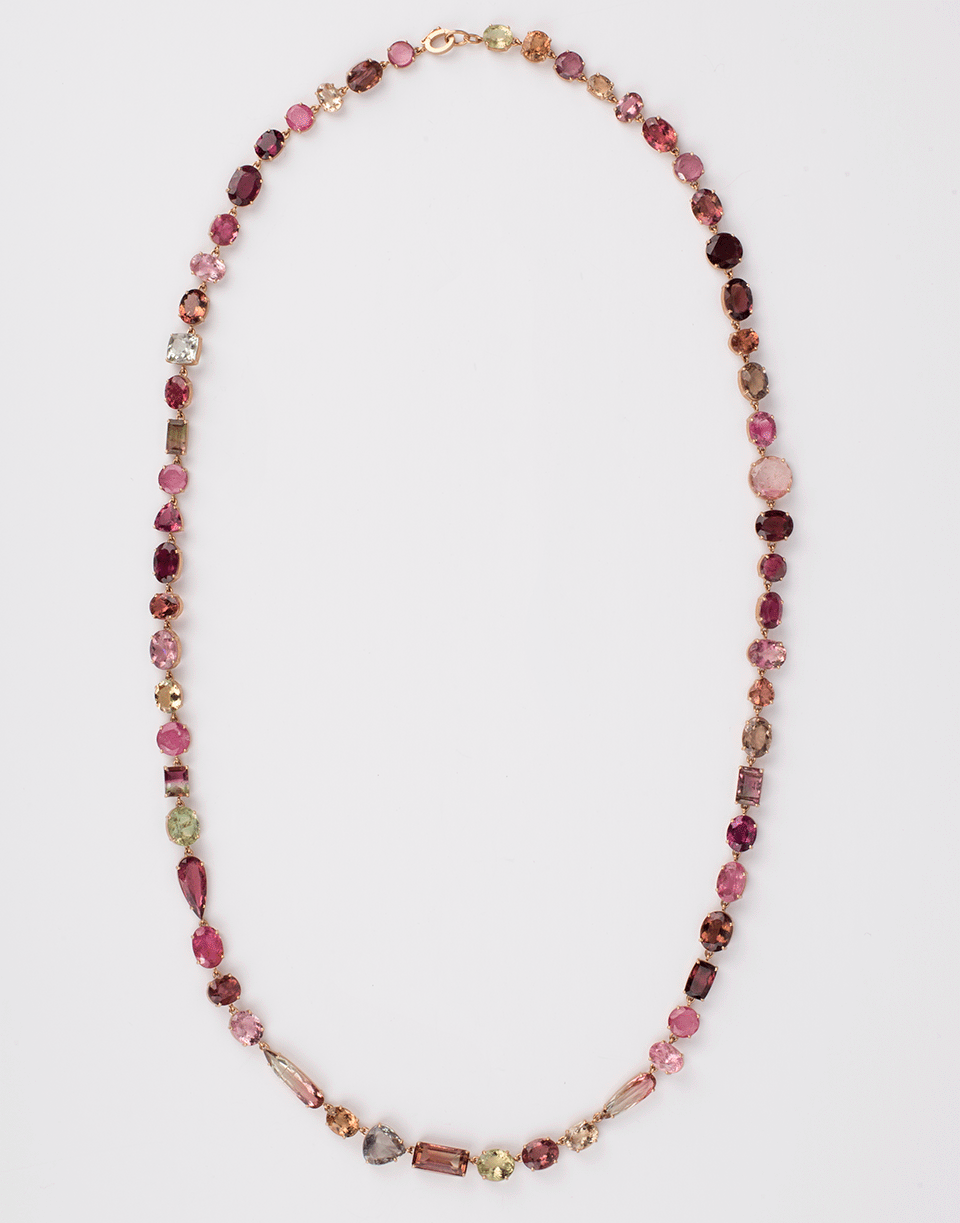 IRENE NEUWIRTH JEWELRY-Mixed Color Tourmaline Necklace-ROSE GOLD