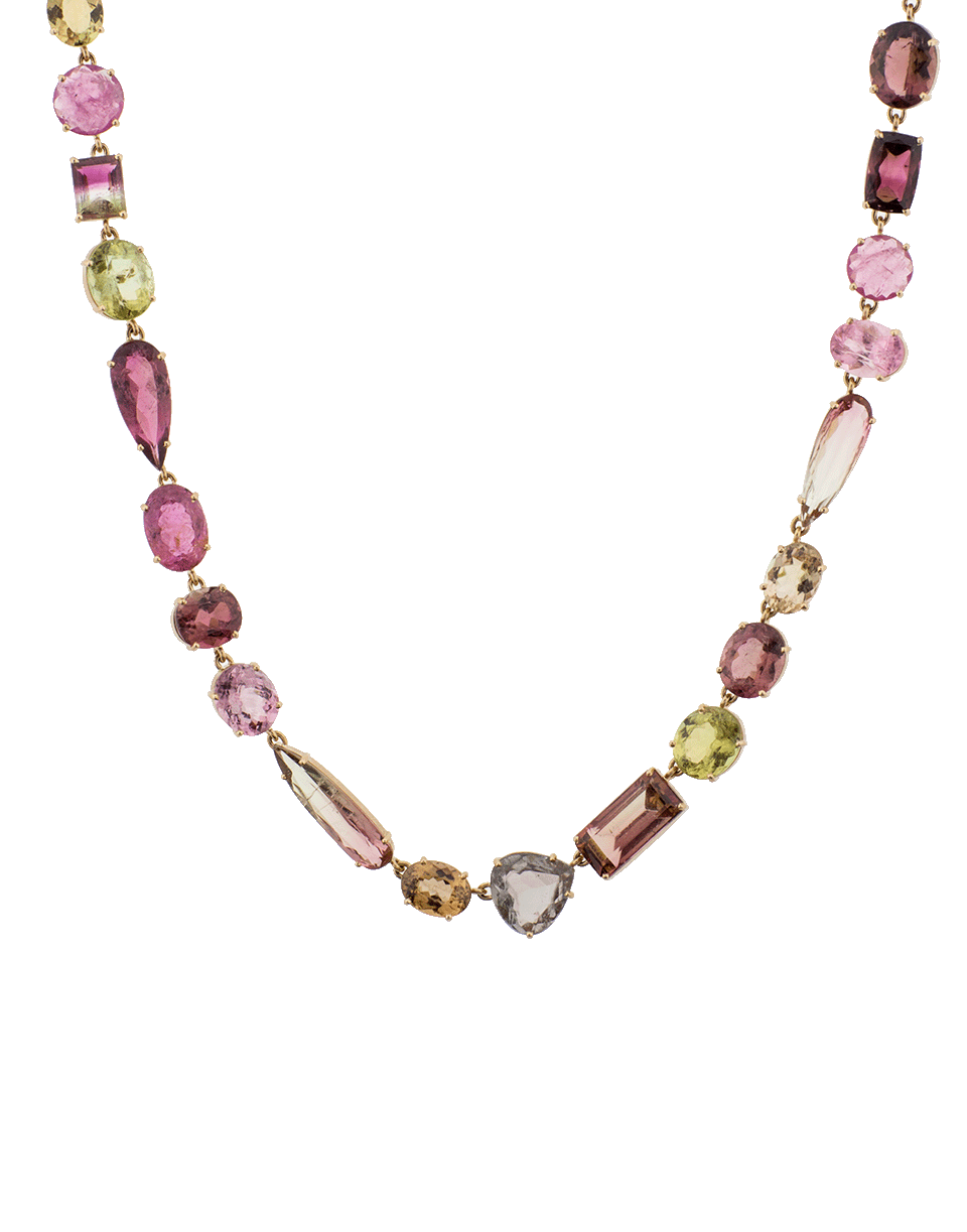 IRENE NEUWIRTH JEWELRY-Mixed Color Tourmaline Necklace-ROSE GOLD
