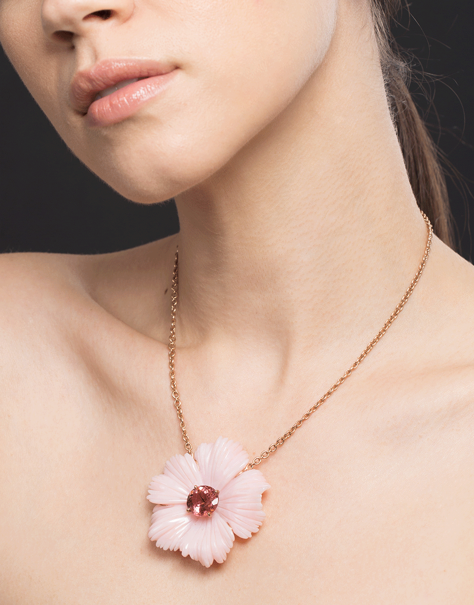 Opal and Tourmaline Flower Necklace JEWELRYFINE JEWELNECKLACE O IRENE NEUWIRTH JEWELRY   