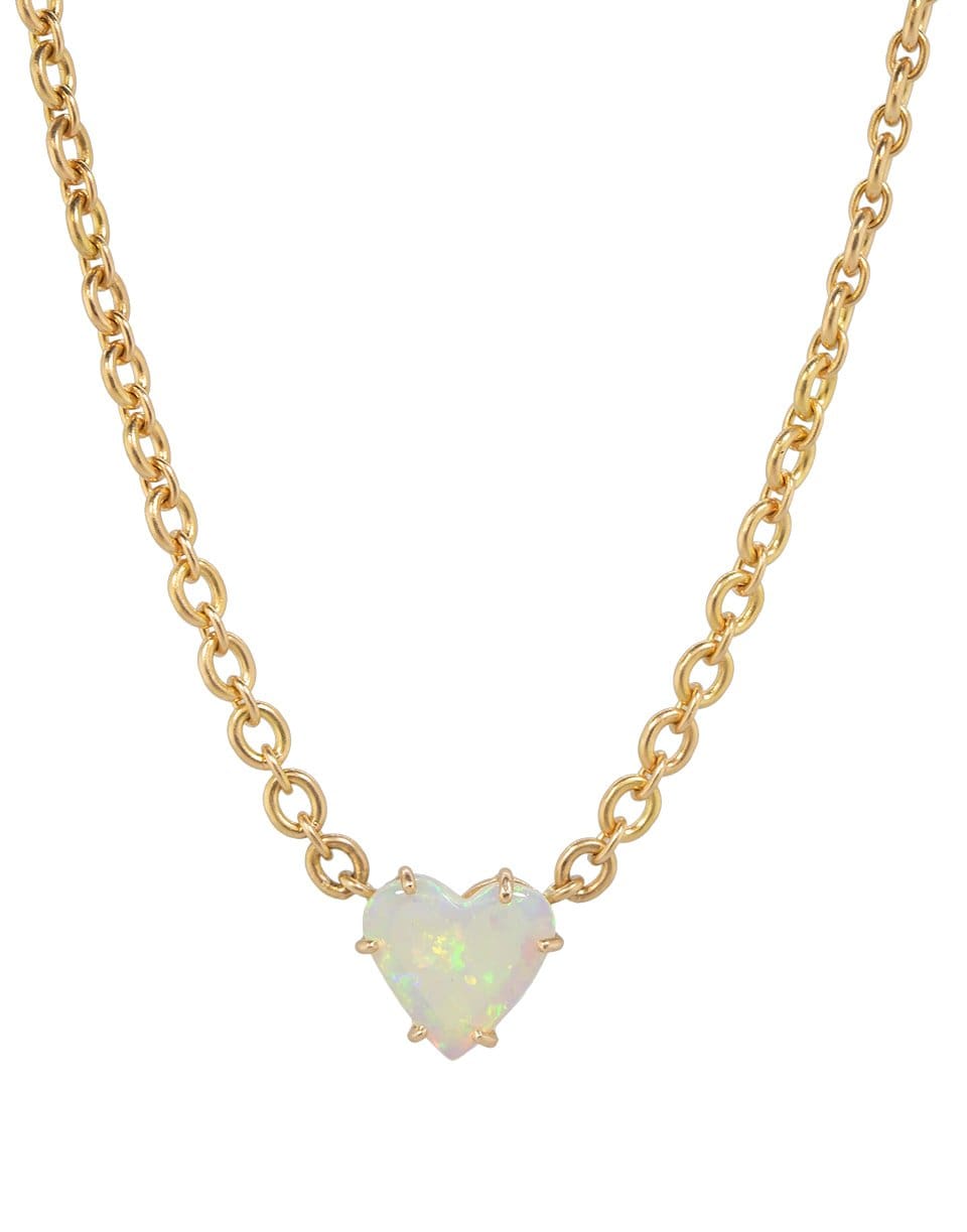 IRENE NEUWIRTH JEWELRY-Opal Heart Necklace 1.21cts-ROSE GOLD