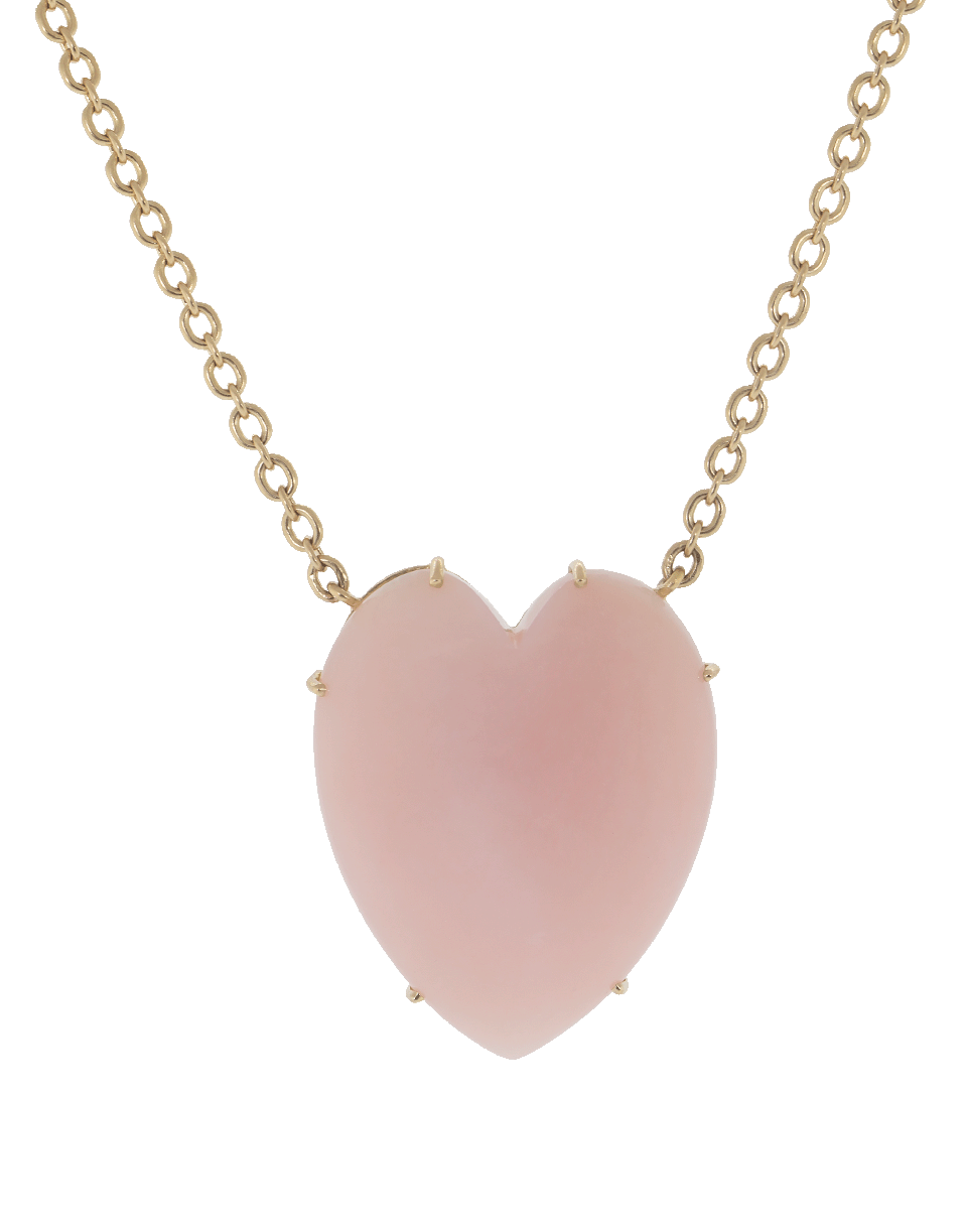 IRENE NEUWIRTH JEWELRY-Pink Opal Heart Necklace-ROSE GOLD