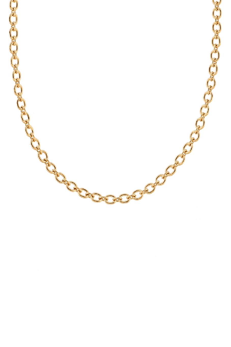 IRENE NEUWIRTH JEWELRY-Tiny Oval Link Chain Necklace-
