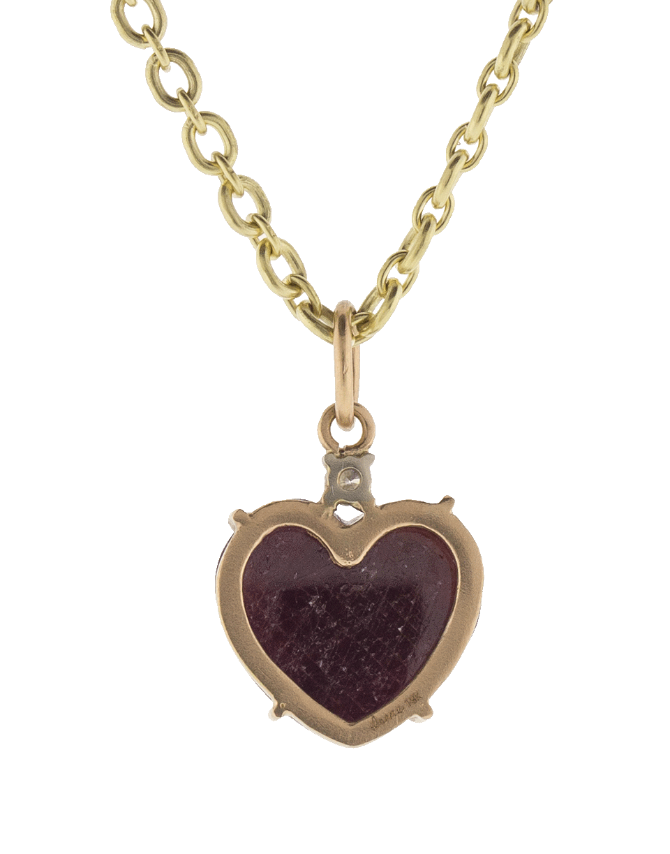 Cabochon Ruby Heart Charm Pendant JEWELRYFINE JEWELPENDANT IRENE NEUWIRTH JEWELRY   