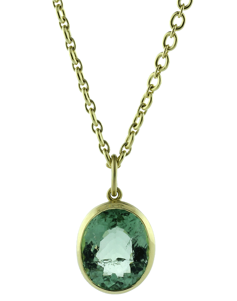 IRENE NEUWIRTH JEWELRY-Green Tourmaline Charm-YELLOW GOLD