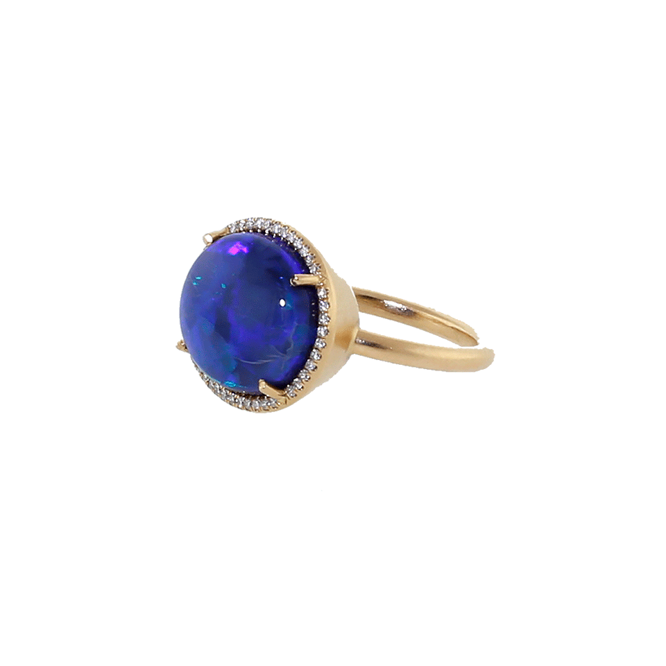 IRENE NEUWIRTH JEWELRY-Opal Diamond Pave Ring-ROSE GOLD