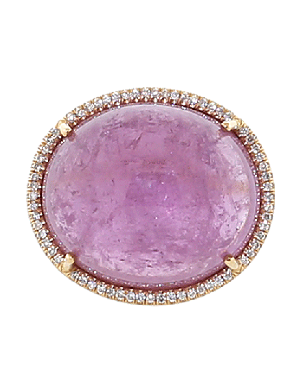IRENE NEUWIRTH JEWELRY-Pink Tourmaline Diamond Pave Ring-ROSE GOLD