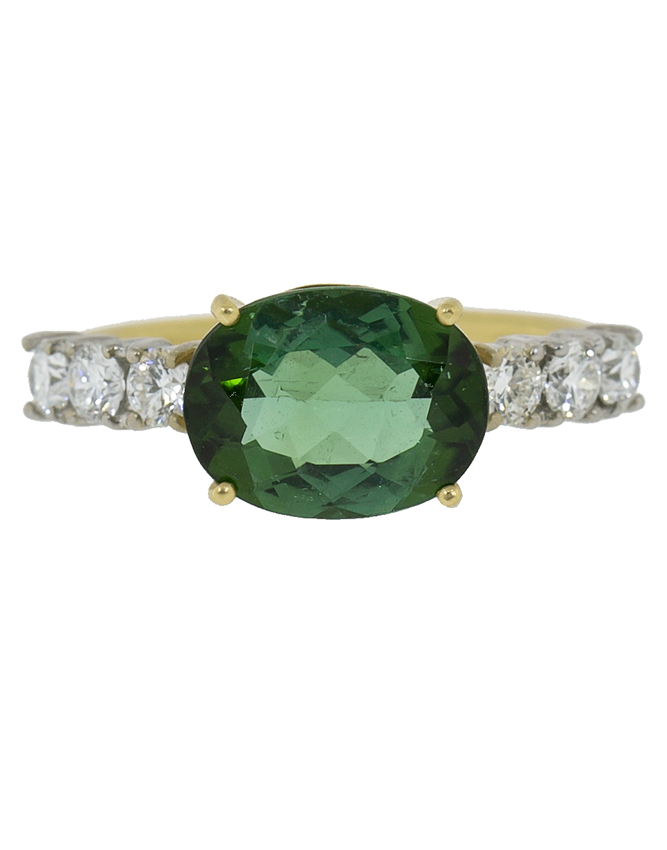 Green Tourmaline and Diamond Ring JEWELRYFINE JEWELRING IRENE NEUWIRTH JEWELRY   