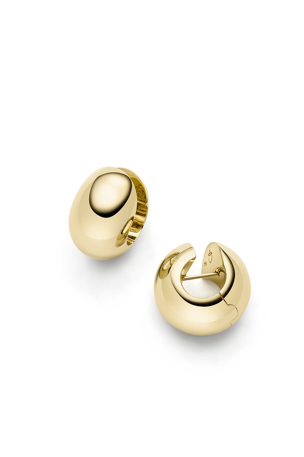 ISABELLE FA-Bulbe Creole Earrings-YELLOW GOLD