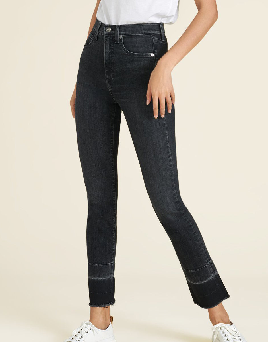 VERONICA BEARD-Ryleigh High-Rise Slim-Straight Jean-