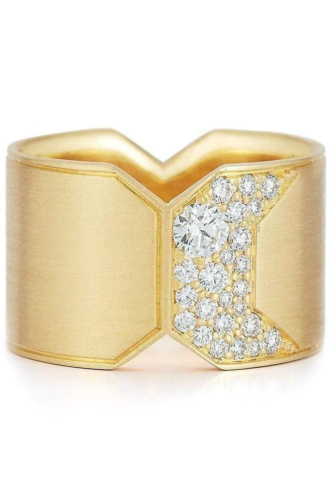JADE TRAU-Billie Diamond Ring-YELLOW GOLD