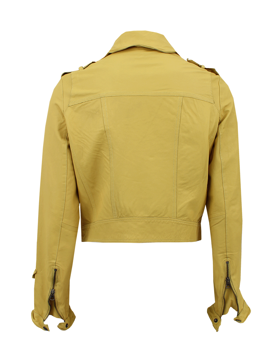 Josey Crop Leather Biker Jacket CLOTHINGJACKETCASUAL JAKETT   