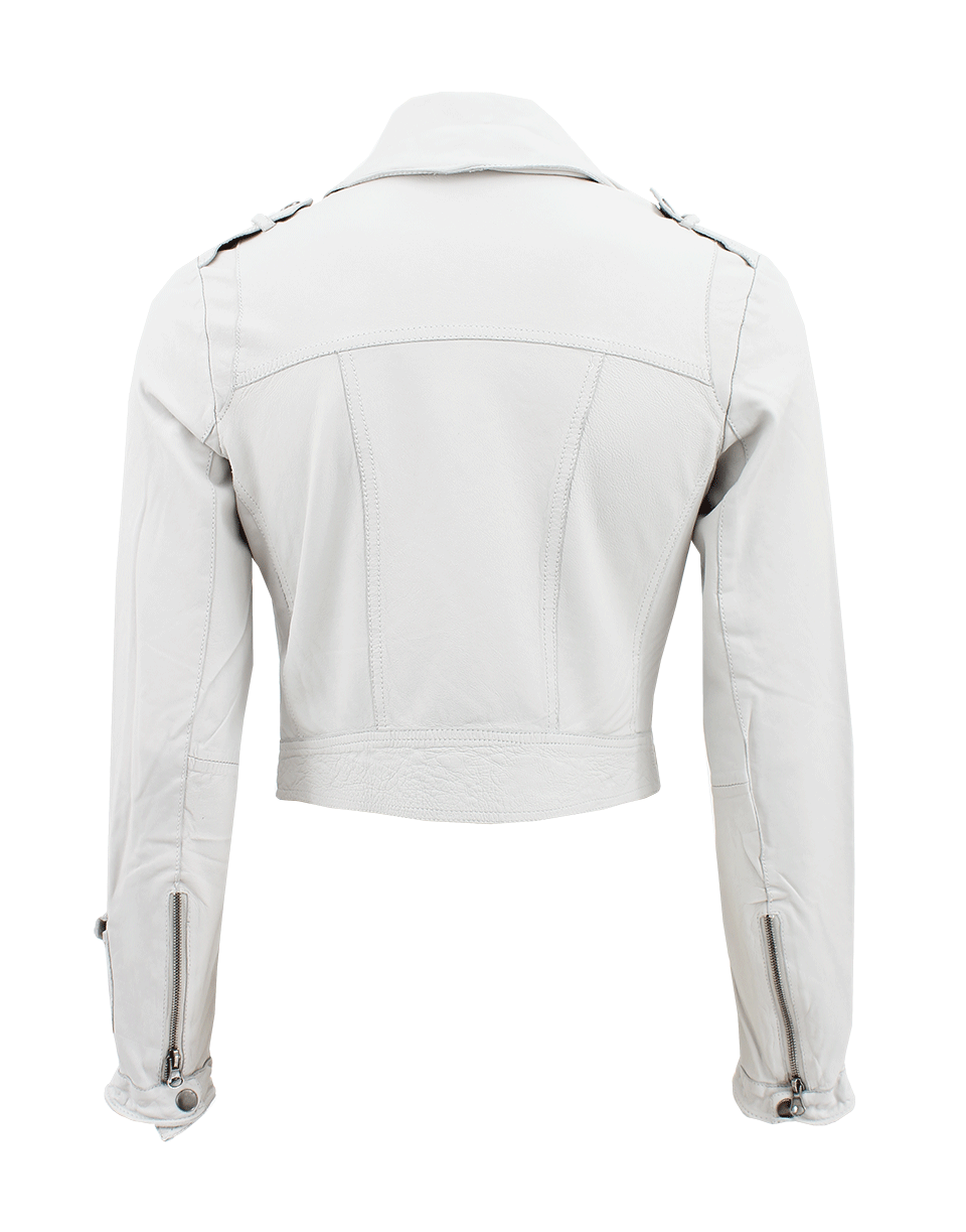 Josey Crop Leather Biker Jacket CLOTHINGJACKETCASUAL JAKETT   