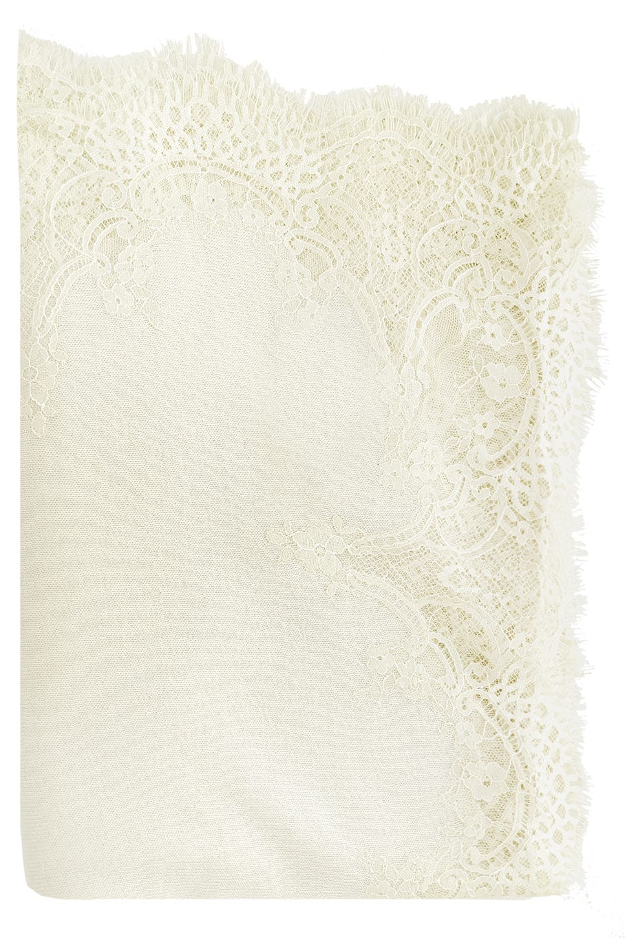Lace Scarf - Ivory ACCESSORIESCARVES JANAVI INDIA   