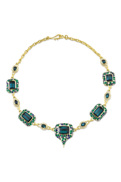 Jared The Galleria Of Jewelry Lab-Created Emerald Diamond Accents Sterling  Silver Necklace | Bridge Street Town Centre