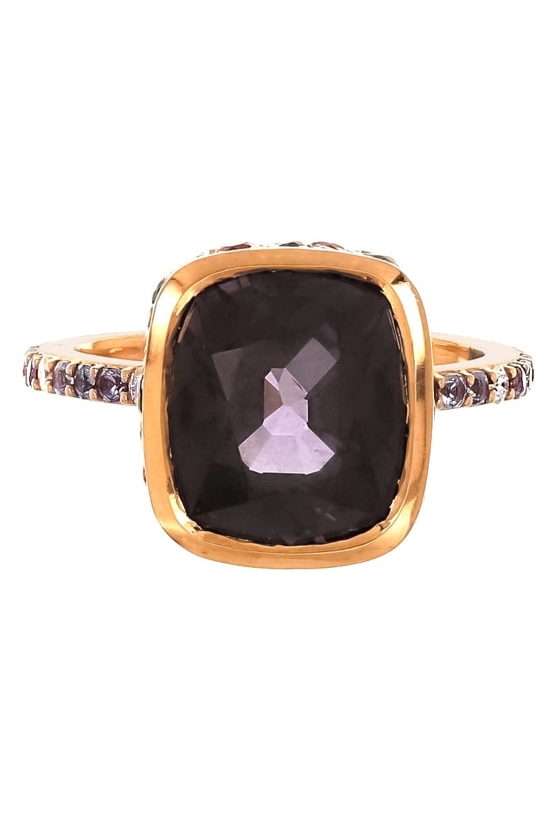 JARED LEHR-Spinel and Diamond Ring-ROSE GOLD