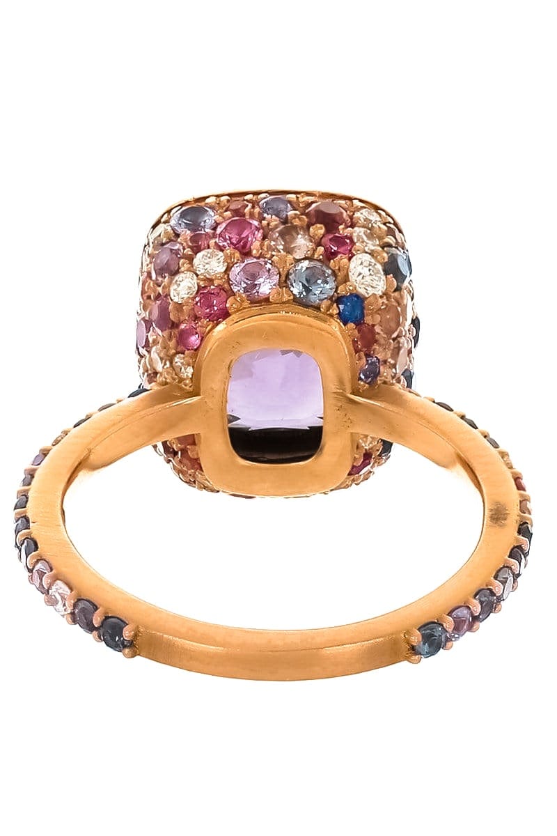 JARED LEHR-Spinel and Diamond Ring-ROSE GOLD