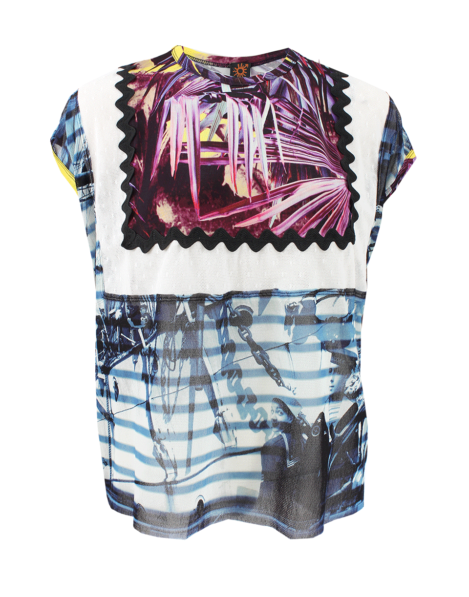 JEAN PAUL GAULTIER SOLIEL-Boxy Printed Top-