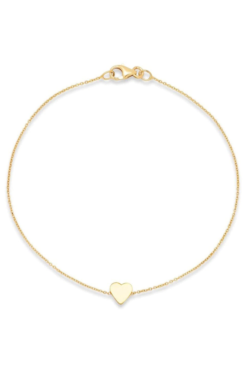 JENNIFER MEYER-Mini Heart Bracelet-YELLOW GOLD