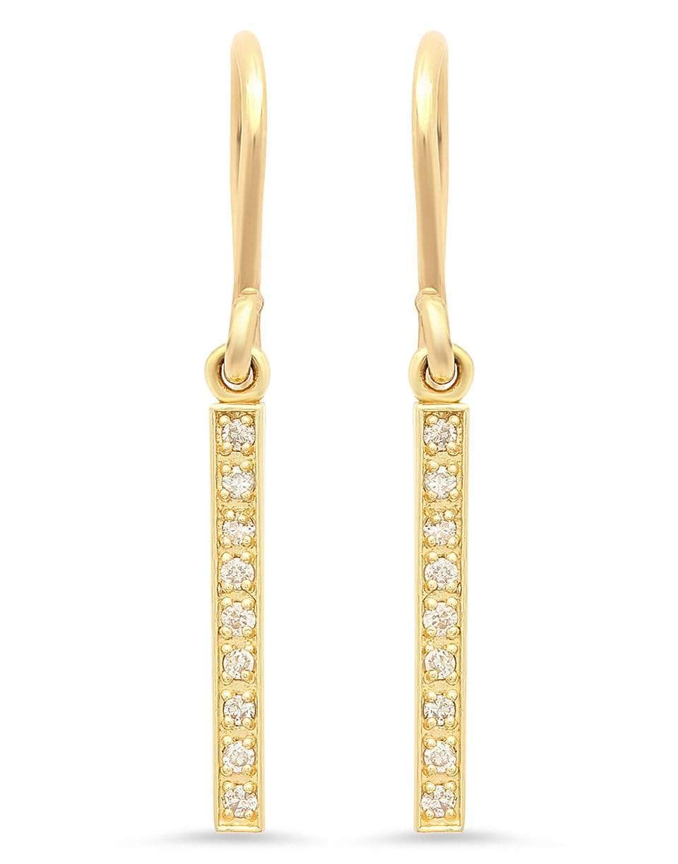 JENNIFER MEYER-Diamond Long Bar Drop Earrings-YELLOW GOLD