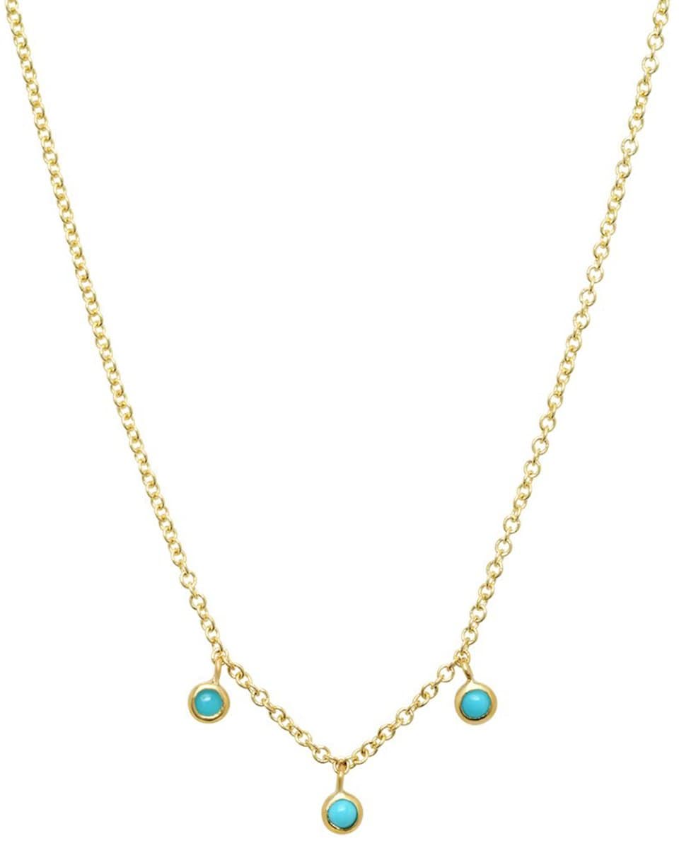 3 Mini Turquoise Bezel Dangle Necklace JEWELRYFINE JEWELNECKLACE O JENNIFER MEYER   