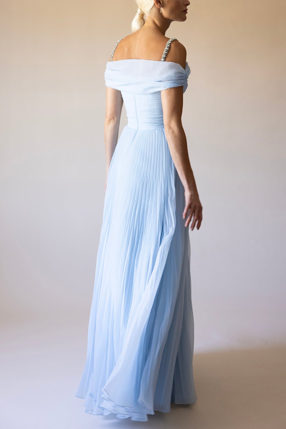 Mara Gown - Smoky Blue