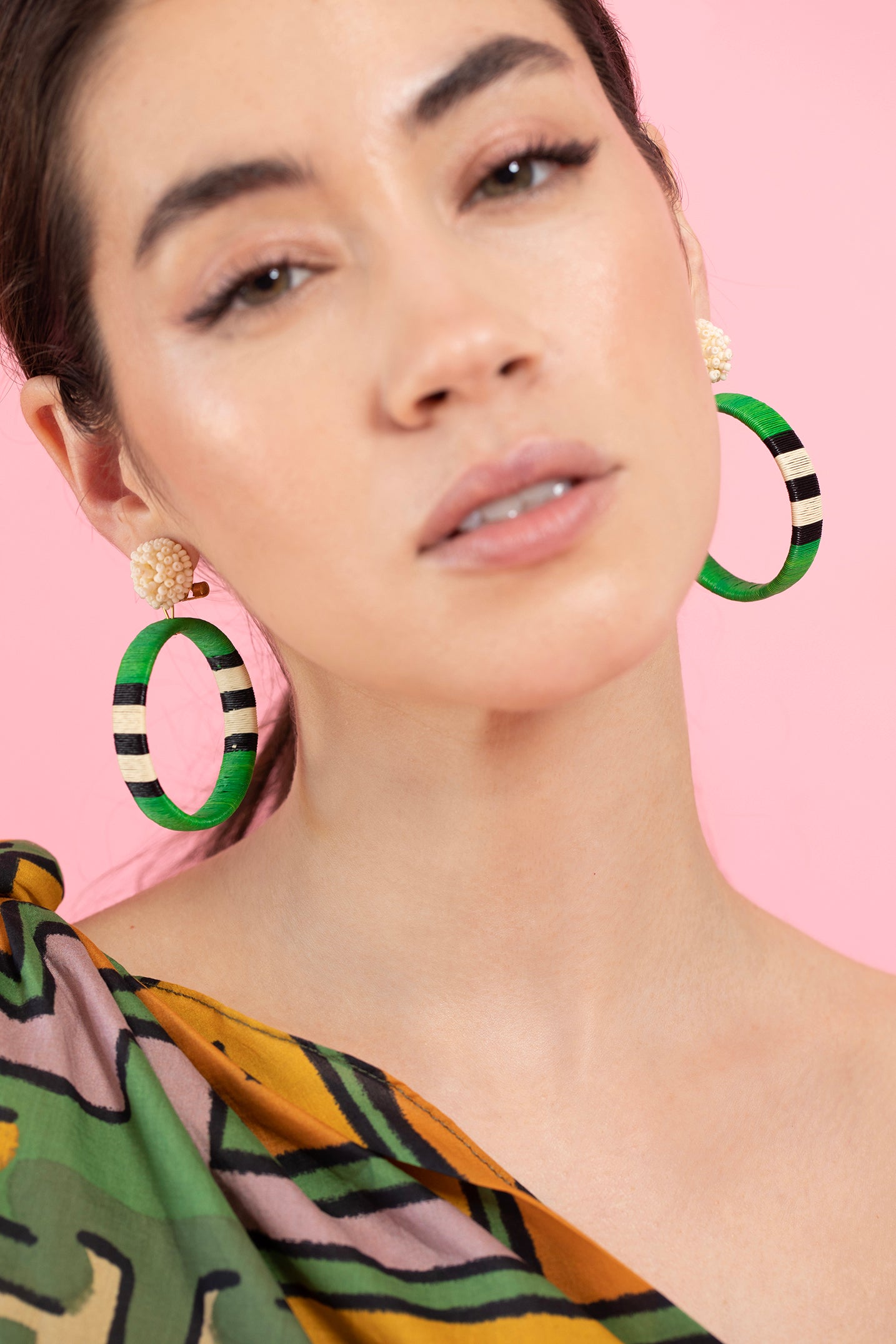 JOHANNA ORTIZ-Court Dancer Earrings-RELAXED GREEN