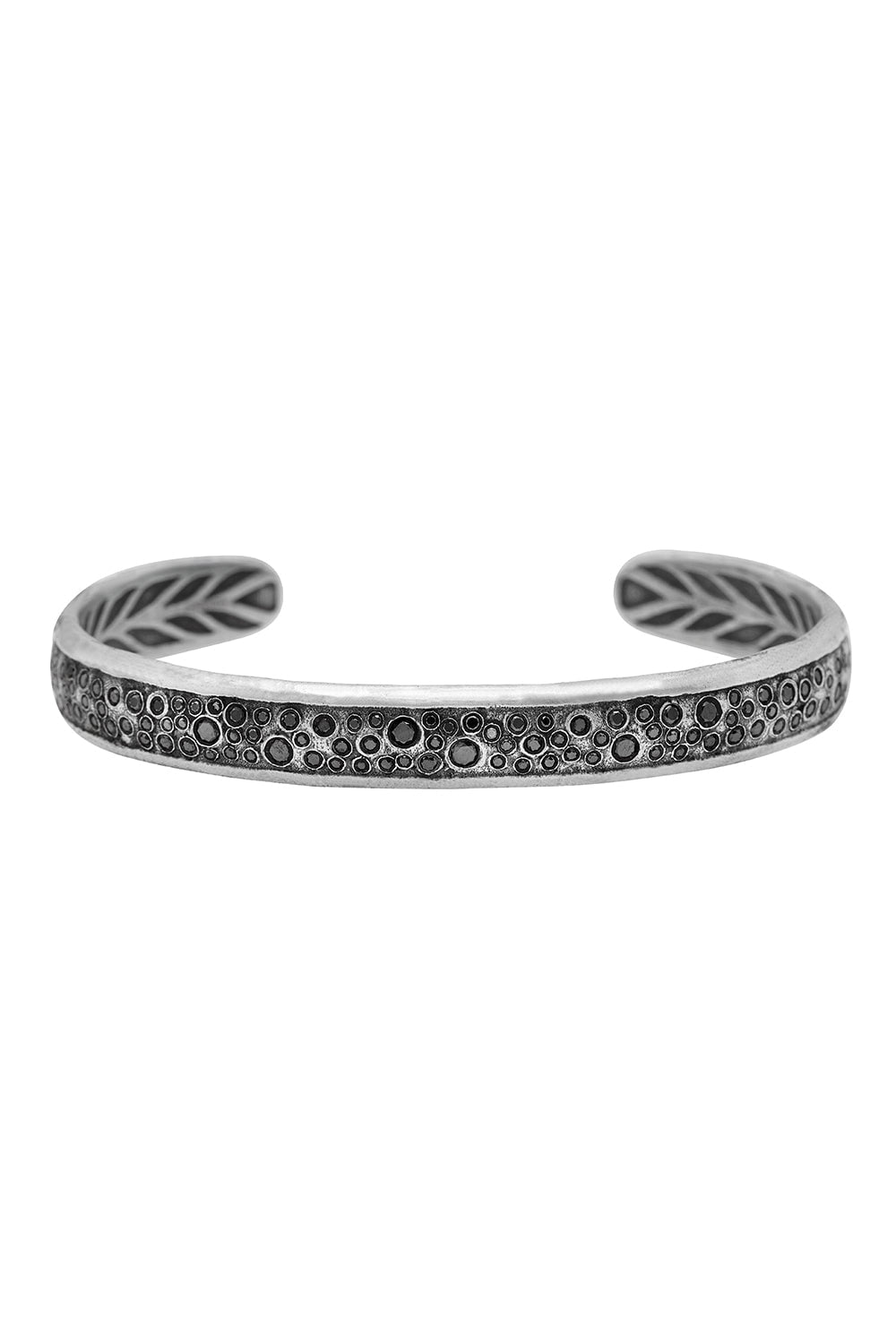 JOHN VARVATOS-Black Diamond Cuff-SILVER