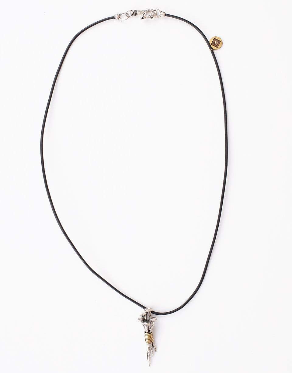 JOHN VARVATOS-Wrapped Nails Pendant Necklace-SILVER
