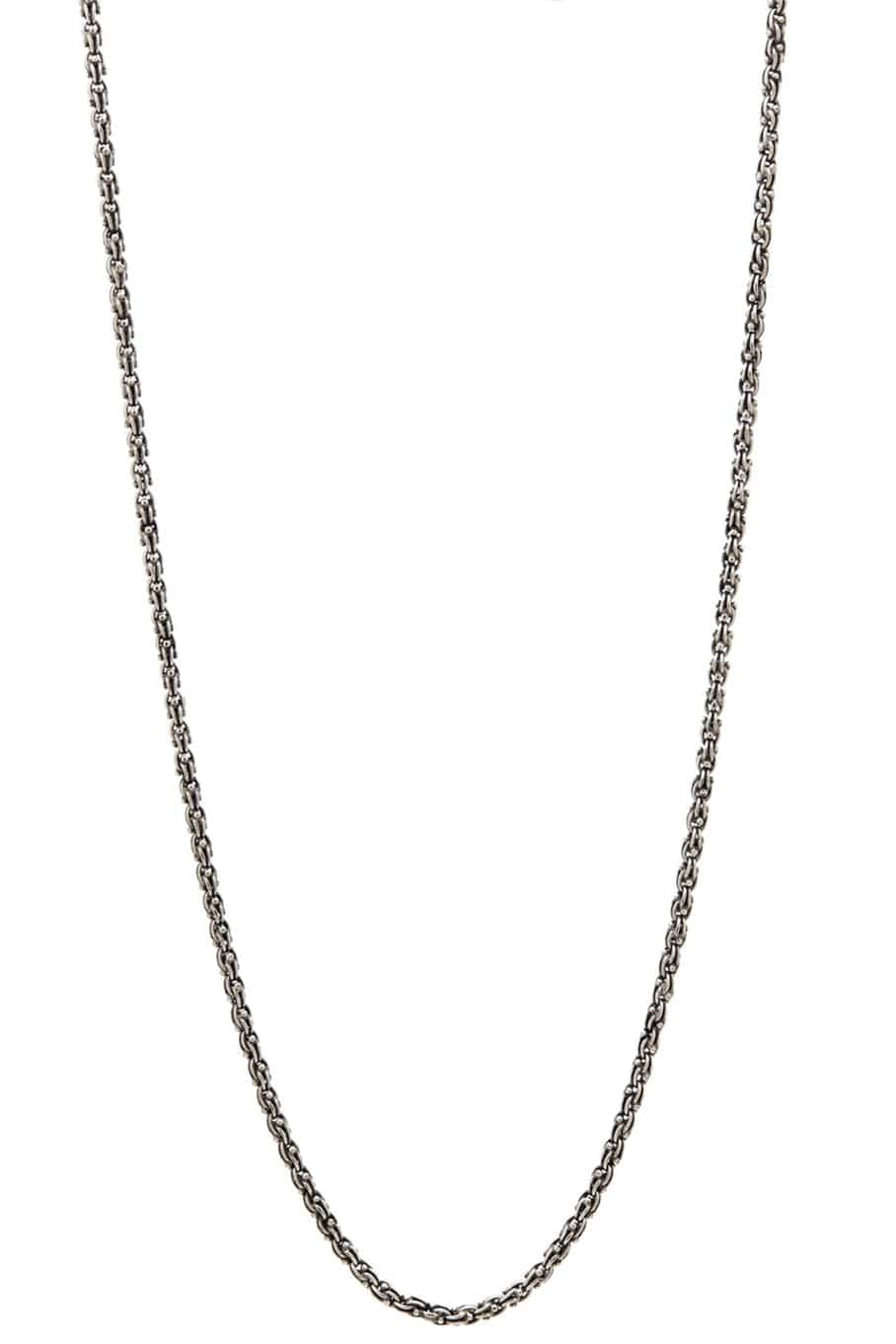 JOHN VARVATOS-Plain Sterling Silver Chain 24IN-SS