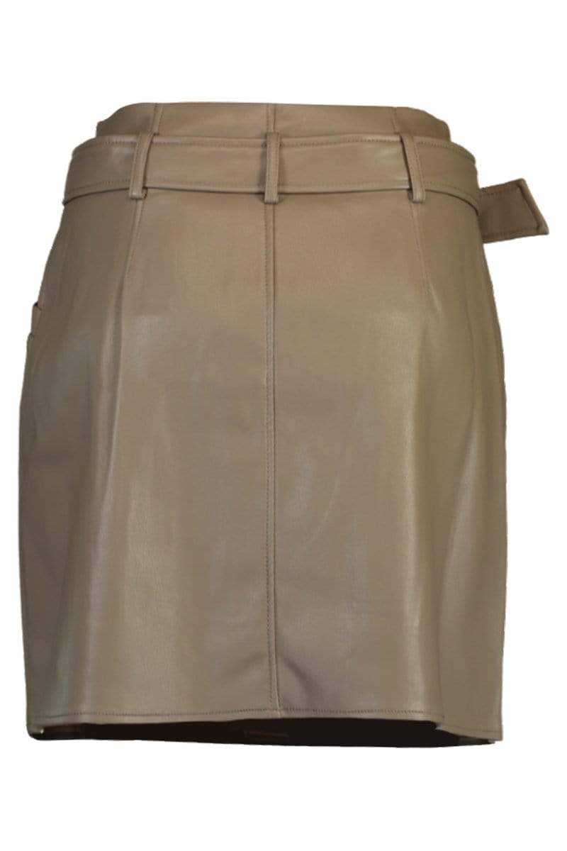SIMKHAI-Jimena Vegan Leather Skirt-