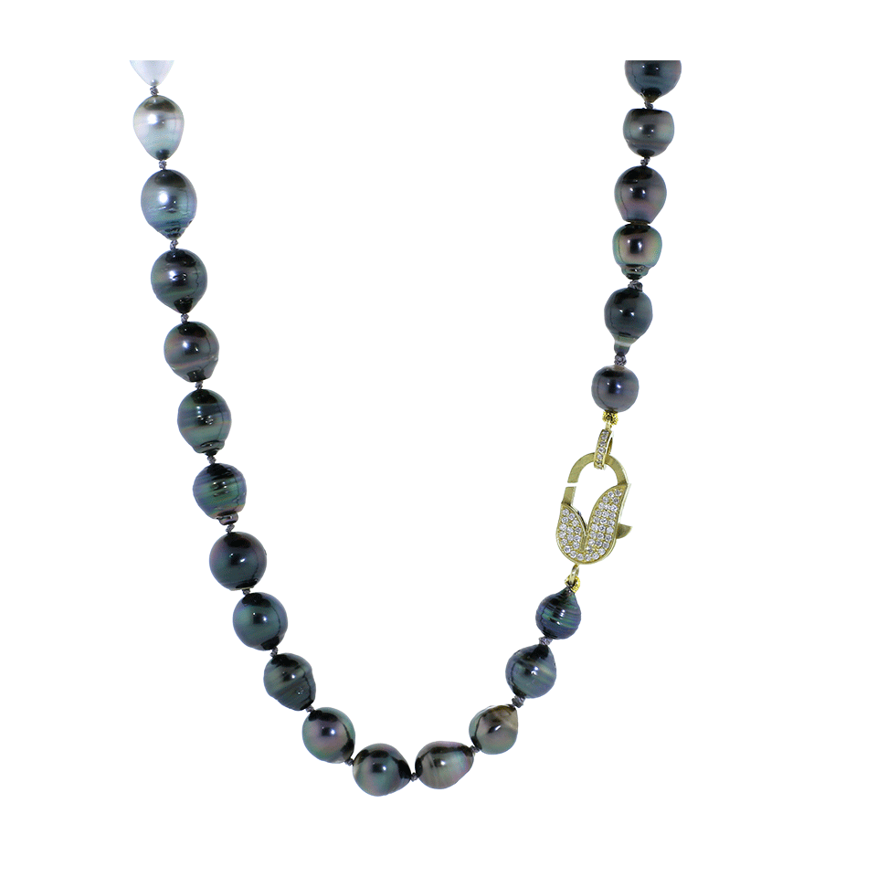 JORDAN ALEXANDER-Graduate Ombre South Sea And Tahitian Pearl Necklace-YELLOW GOLD