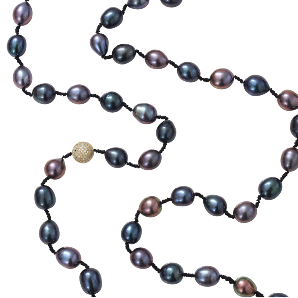 JORDAN ALEXANDER-Peacock Freshwater Pearl Necklace-YELLOW GOLD