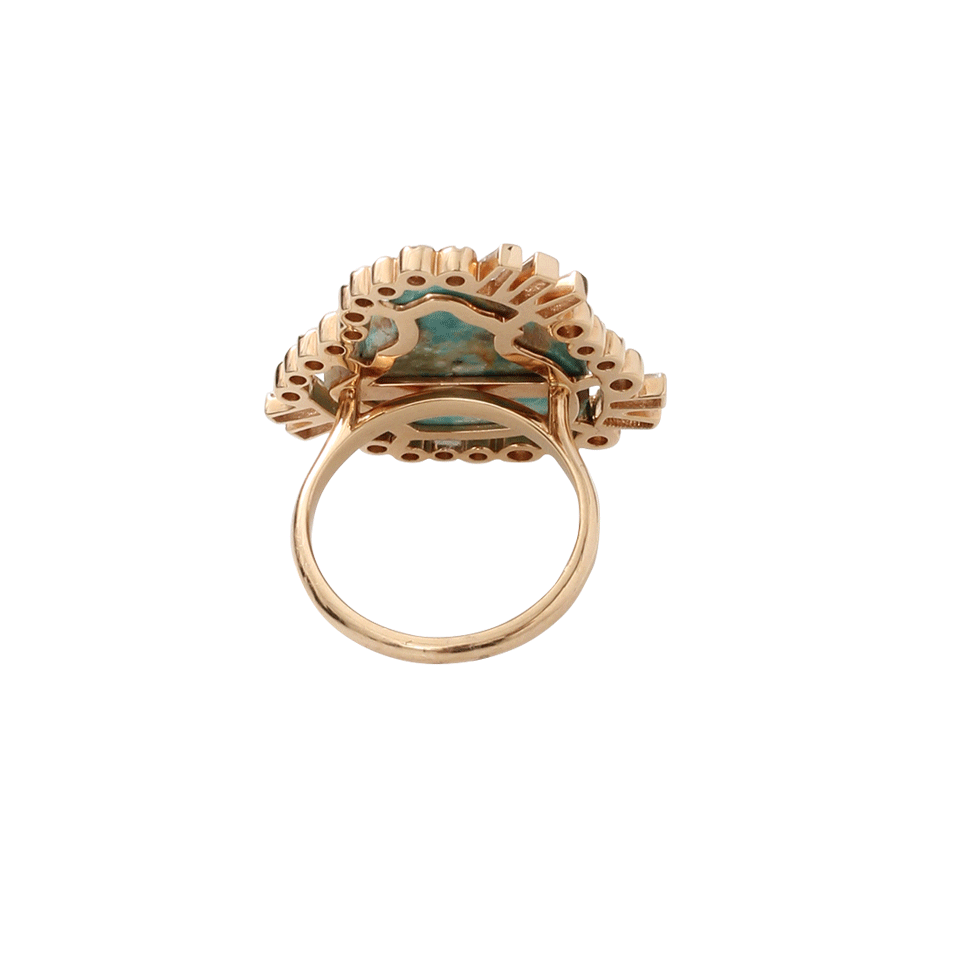 JORDAN ALEXANDER-Turquoise Slice Ring-ROSE GOLD