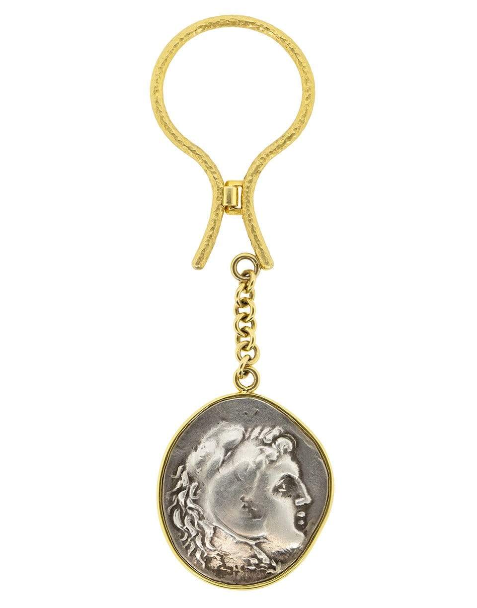 JORGE ADELER-Alexander the Great Keychain-YELLOW GOLD