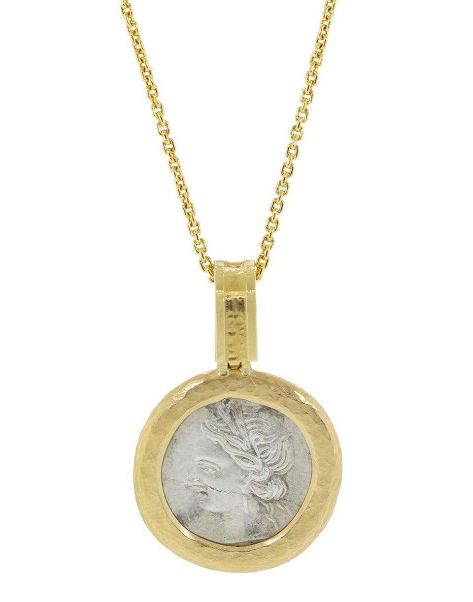 JORGE ADELER-Bacchus Coin Pendant Necklace-YELLOW GOLD