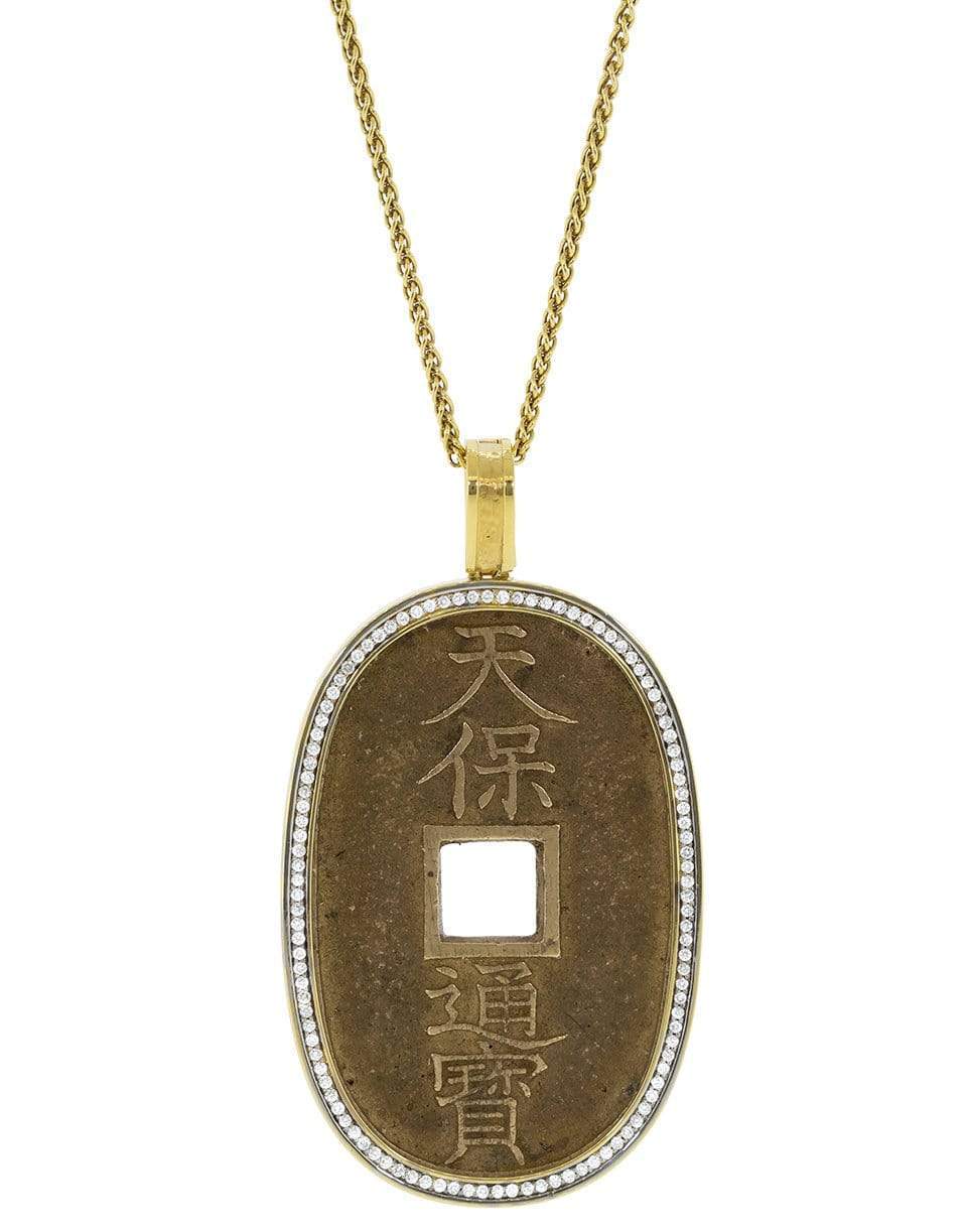 JORGE ADELER-Yangtze River Coin Necklace-YELLOW GOLD