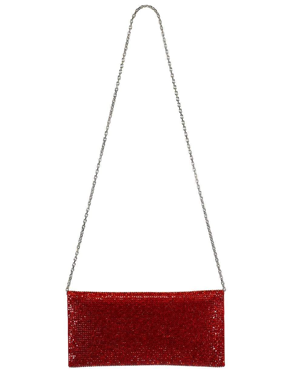 JUDITH LEIBER-Envelope Red Crystal Clutch-SIAM